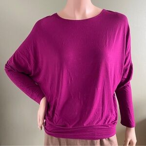 Miik Kallyn Slouchy Dolman Long Sleeve Top